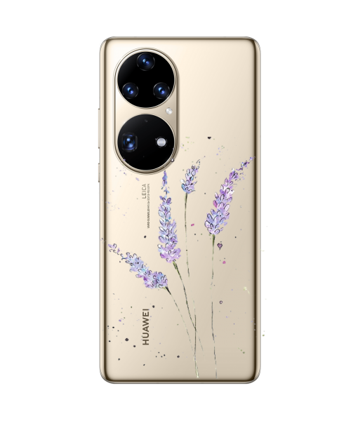 Husa Huawei P50, Silicon Premium, Lavender Feelings